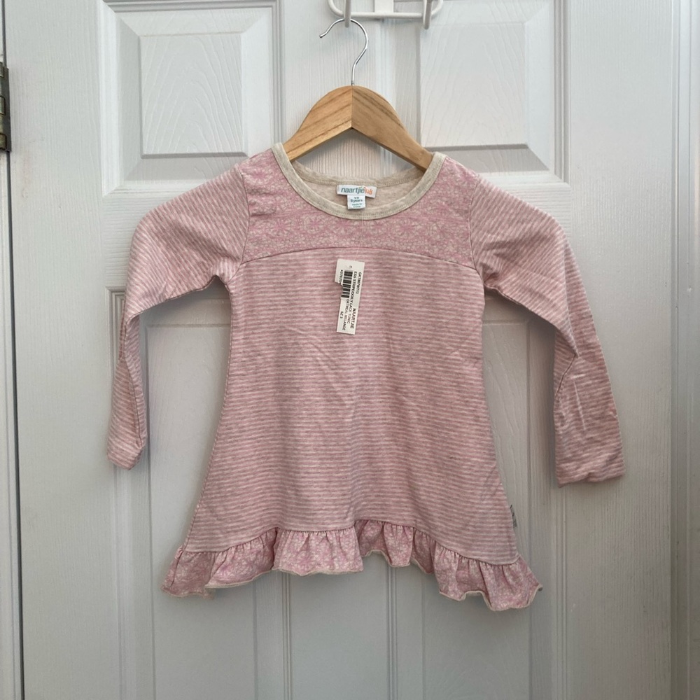 Naartjie 3 Years Tunic - Oatmeal Pink